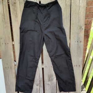 Black scrub pants